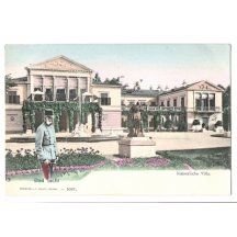 Franz Joseph on walk before Imperial villa , Bad Ischl