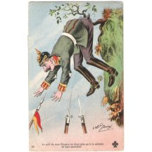 Caricature of Wilhelm , he is threatened with death