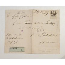 Railway letter valued with 5Kr fee stamp