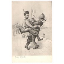 Frenchman and Russian are dancing