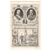 Conrad Hötzendorf, František Josef a Vilém s písní a oslavou vojáků, 2.tisk