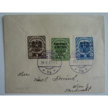 Austria - a letter with a temporary overlay / interesting 
