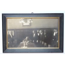 Franz Josef upon signing the contract 