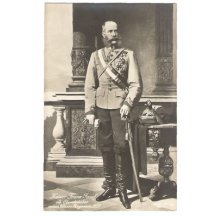 František Josef I. v uniformě a s dlouhými botami