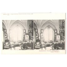 Stereoscopic postcard of emperor Wilhelm in Berlin