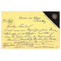 Imperial jubilee postcard - greeting from Vienna