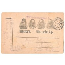 Four portraits of emperors , hungarian text