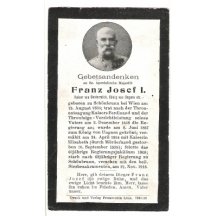 Franz Josef- Gebetsandenken