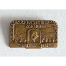 Bronzový odznak s portrétem císaře , vojáci , Viribus Unitis