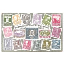 Franz Joseph and printed stamps of jubilee series 3
