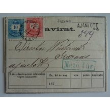 Hungary - Telegram .... franked fee - extraordinary integrity 