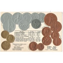 Itálie - mincovní pohlednice