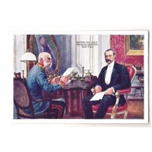 Sedící a diskutující císařové