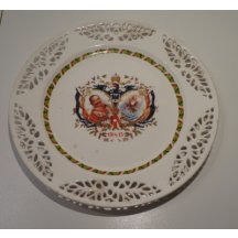 Talíř s portrétem Franz Josefa I. a Wilhelma II. (1914 - 15)