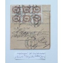 Payment of stamp - Volhynia ( Volyně ) six times 100 Heller