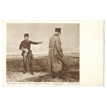 Conrad von Hötzendorf ukazuje Franz Josefovi válečnou situaci