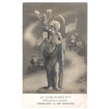 Franz Josef jako svatý muž - karikatura