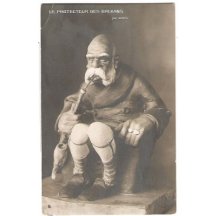 Franz Joseph as grandpa with pipe