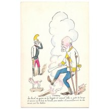 Franz Joseph is leaning on a stick