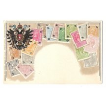 Series of stamps and doublehead eagle , color variation