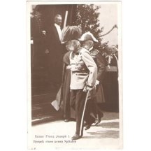 Franz Josef při otevření nové nemocnice