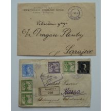 Two letters with interesting stamps , extraordinary
