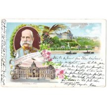 Hofburg in Vienna and emperor Franz Joseph