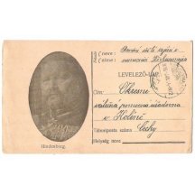 Hindenburg on postcard