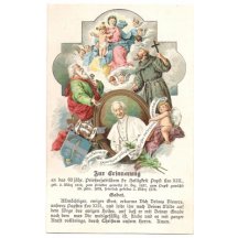 Pope LEO XIII. - jubilee postcard / 60th anniversary