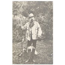 Colored postcard with Franz Joseph in hunting suit (2)
