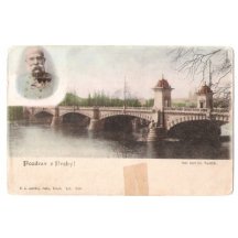 Emperor Franz Joseph - greeting from Prague , color variation