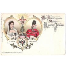 Portrét císaře Franz Josefa a Elisabeth, k 50. letému výročí vlády
