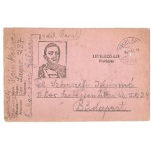 Emperor Karl I. - card of field post, few succesful print