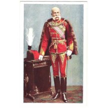 František Josef I. v celé červené uniformě