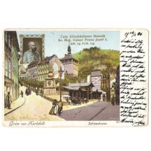 In memory of emperor's visit , Karlovy Vary