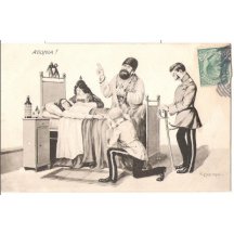 Caricature of failure in the war , Agony