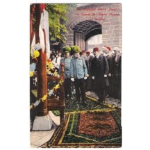 Návštěva Sarajeva - František Josef a zastupitelé města