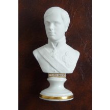 Mladý František Josef I. - porcelánová busta