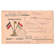 Maďarská pohlednice, která byla posílána do Čech