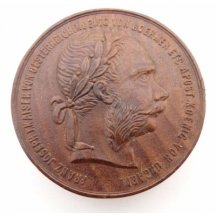 Dřevěná zátka s portrétem císaře FJI - mahagon 