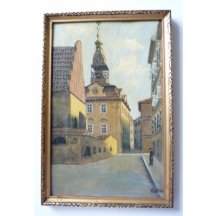 Pražská židovská synagoga - z pozůstalosti Max Bondy 