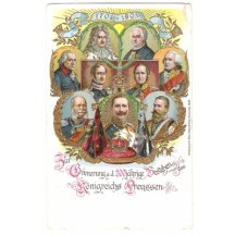 German emperors 1701 - 1901 and symbols ( crown and flags )
