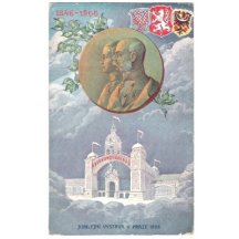 Jubilee exhibition in Prague and emperor Franz Joseph , year 1908