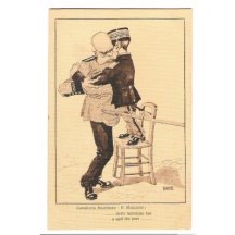 Franz Josef embrace the Italian king 