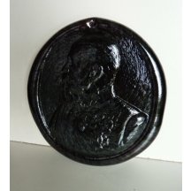 Skleněný portrét císaře - František Josef