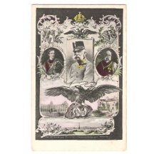 Triple portrait of Franz Josef and the sight of Vienna