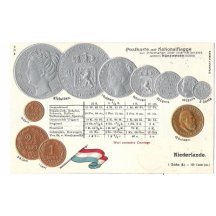 Pohlednice s mincemi- další varianta Holandsko