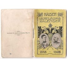 Kalendář - na každý měsíc je jeden portrét s císařem Franz Josefem