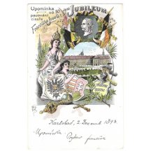 Reminder 50-year reign of Emperor Franz Josef , Karlovy Vary