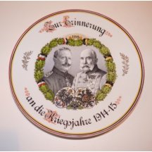 Plate with portrait of Franz Joseph I. and Wilhelm II.